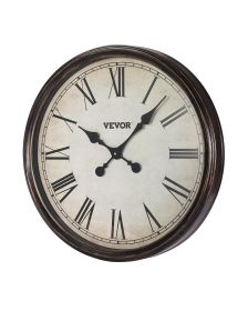 Wall Clock 20 in Roman Numerals Battery Operated Silent Clocks for Living Room