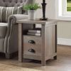 Granary Modern Farmhouse End Table, Rustic Gray