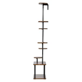 VEVOR Plant Stand Indoor with Grow Lights, 62 in Tall 8-Tier Lighted Plant Shelf, Metal Corner Plants Holder, 3 Timer & 10 Brightness