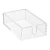 VEVOR Acrylic Napkin Holder, 9.1 x 5.5 x 2.6 inch, Clear Bathroom Guest Towel Storage Tray with U-Shaped Opening