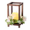 VEVOR 10 Set/30 Pcs Wooden Wedding Lantern Centerpiece