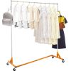 VEVOR Z Rack, Industrial Grade Z Base Garment Rack, Rolling Z Garment Rack