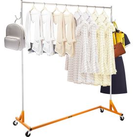 VEVOR Z Rack, Industrial Grade Z Base Garment Rack, Rolling Z Garment Rack