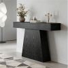 Main console, farmhouse entrance table, trapezoidal base sofa table, entrance table