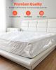 VEVOR Plastic Mattress Bag, 2 Mil Thick Mattress Storage Bag, Wear-Resistant and Waterproof Plastic Bed Cover with Reinforced Corner Design