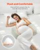 VEVOR Pregnancy Wedge Pillow, W-Shaped Maternity Pillow for Pregnant Women