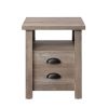 Granary Modern Farmhouse End Table, Rustic Gray