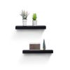 Floating Shelves 18.11" Wall Mounted Wood Shelves for Bathroom, Bedroom, Living Room, Kitchen