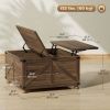 Coffee Table with Lift Top, 32" Farmhouse Center Table with Hidden Compartment for Living Room, Brown Wood Grain