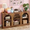Console table, farmhouse entrance table, rectangular sofa table with storage space