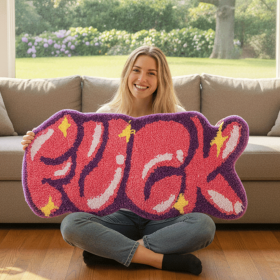 Color Rug For Bedroom, 2X3" Fluffy Thick Soft Living Room Rugs, Non Slip Absorbent Floor Mat, Cute Washable Microfiber Non-Slip Small Shower Mat (Color: Purple-pink bubbles)